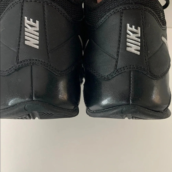 Nike Air Visi Pro Black Leather Athletic Shoes Mid-Top Basketball Sneakers - Picture 7 of 8